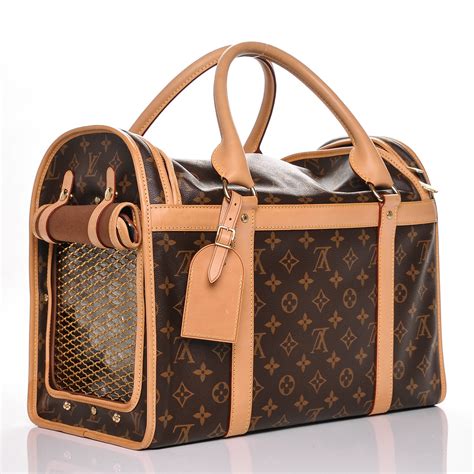 louis vuitton dog bag carrier|authentic louis vuitton pet carrier.